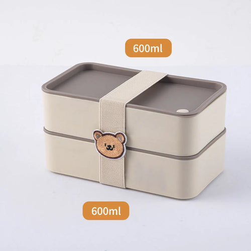 WORTHBUY Plastic Lunch Box Picnic Portable Sealed Bento Boxes With