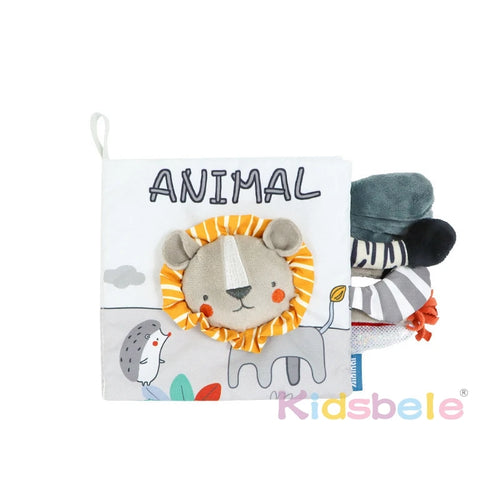 Infant Book Toy Crinkle Soft Cloth Baby Books Touch and Feel Sensory