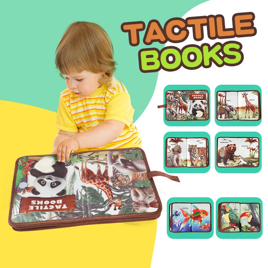 Montessori Baby Book Early Education Soft Cloth Book Interactive