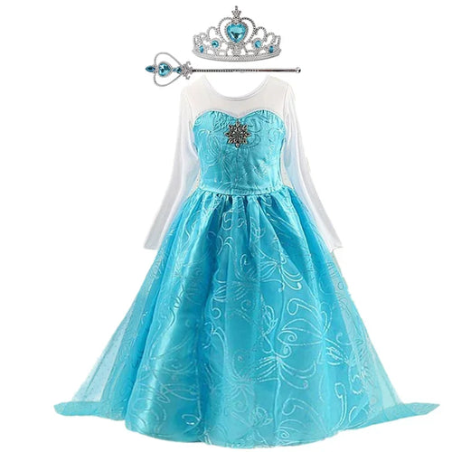 Elsa Dress for Girls 3-10 Yrs Birthday Role Elsa Princess Dress For