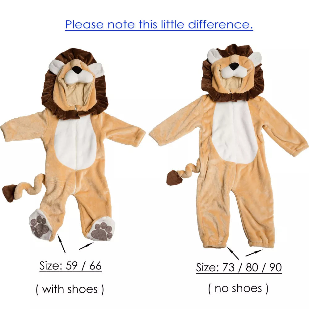 Cartoon Little King of Beasts Lion Costume Romper Jumpsuit for Baby
