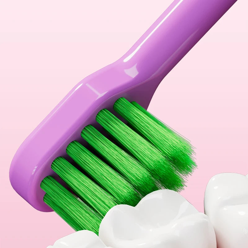 10PCS Cartoon Letter Children's Toothbrush With Fine Soft Bristles