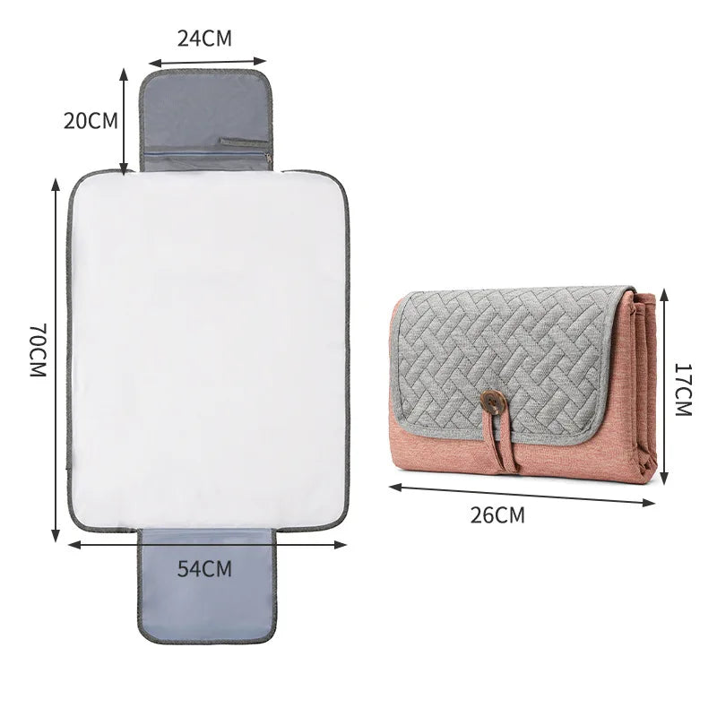 Folding Baby Diaper Pad Portable Infant Diaper Changing Mat for