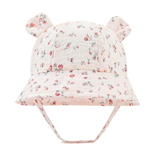 Muslin Cotton Baby Hat Summer Infant Cap Soft Baby Sun Hats Panama for