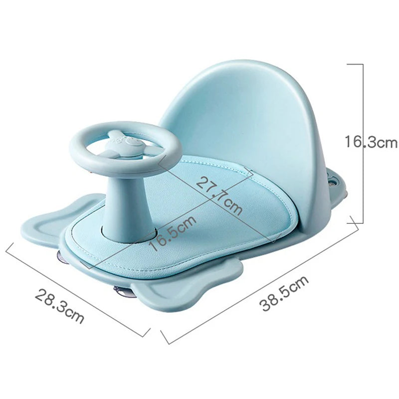 Baby Bath Seat Can Sit/Lie Down Newborn Non-slip Round Bathtub Seat