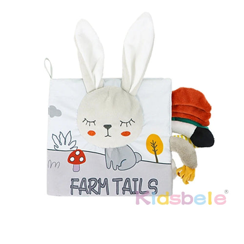Infant Book Toy Crinkle Soft Cloth Baby Books Touch and Feel Sensory
