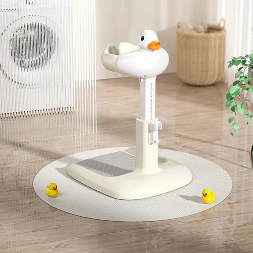 Portable Non-slip Duck Shaped Baby Bath Racks Shower Helper Handle
