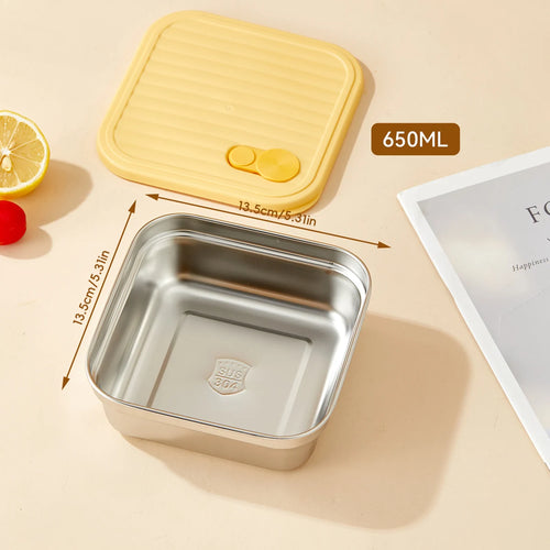 WORTHBUY Portable 304 Stainless Steel Lunch Box For Kids Students