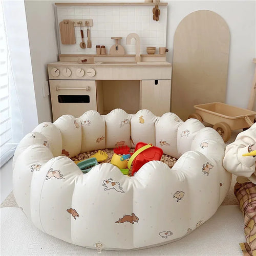 Baby shower basin, baby folding inflatable learning seat,