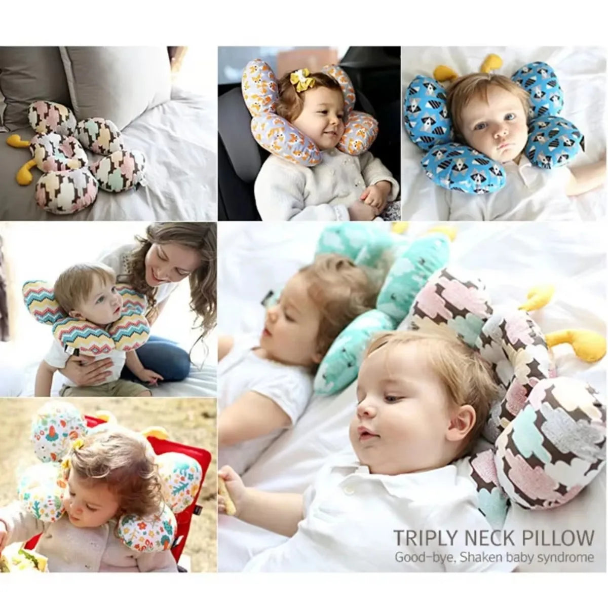 Kids Neck Pillow Baby Pillows Newborn Safety Car Seat Head Support