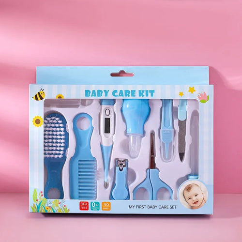 10PCS/Set Baby Health Care Kit Kids Nail Hair Health Care Thermometer