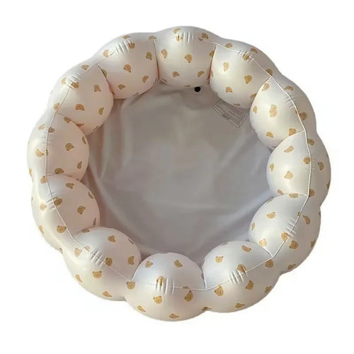 Baby shower basin, baby folding inflatable learning seat,