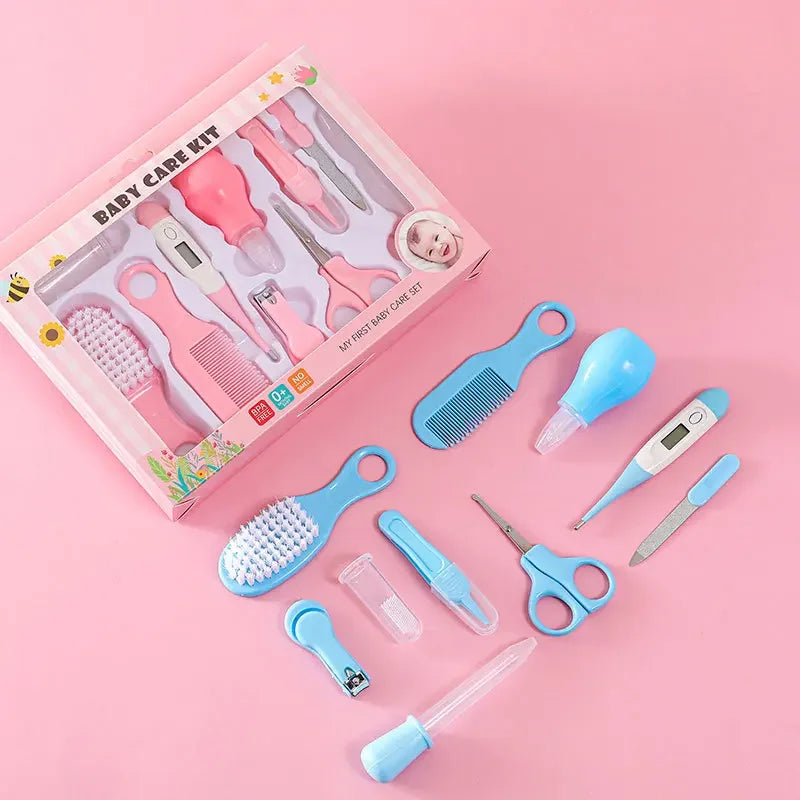 10PCS/Set Baby Health Care Kit Kids Nail Hair Health Care Thermometer