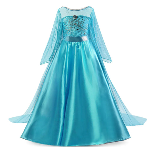 Elsa Dress for Girls 3-10 Yrs Birthday Role Elsa Princess Dress For
