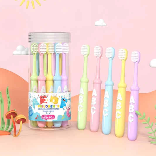 4/10 pcs Children's soft bristled toothbrush, cleaning and protecting