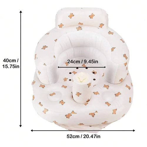 Infant Shining Baby Inflatable Sofa Children Puff Portable Bath Chairs