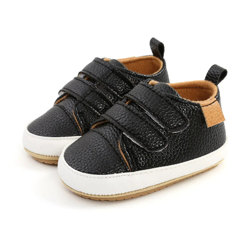Baby Shoes Boy Girl PU Leather Causal Non-slip Soft Sole Infant Kids