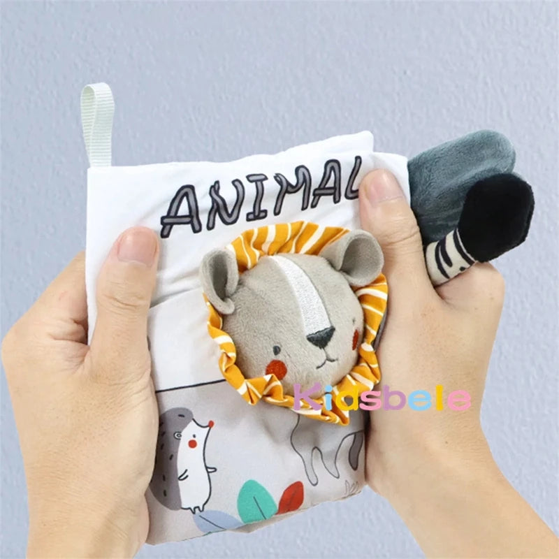 Infant Book Toy Crinkle Soft Cloth Baby Books Touch and Feel Sensory