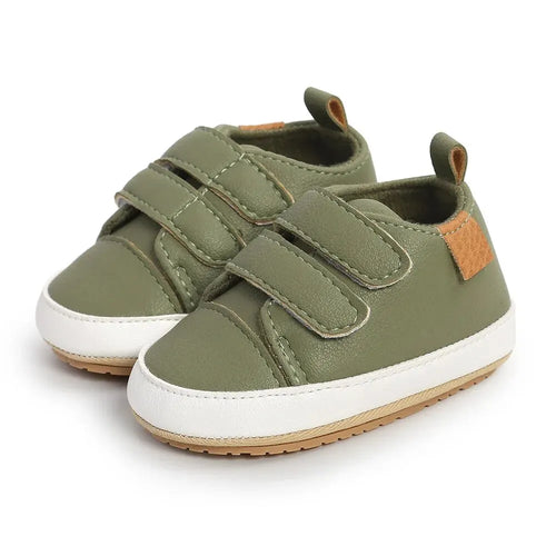 Baby Shoes Boy Girl PU Leather Causal Non-slip Soft Sole Infant Kids