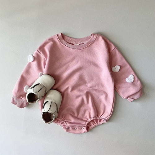 INS 2023 Spring Baby Clothes Cloud Sweatshirt Romper Baby Girl Boys