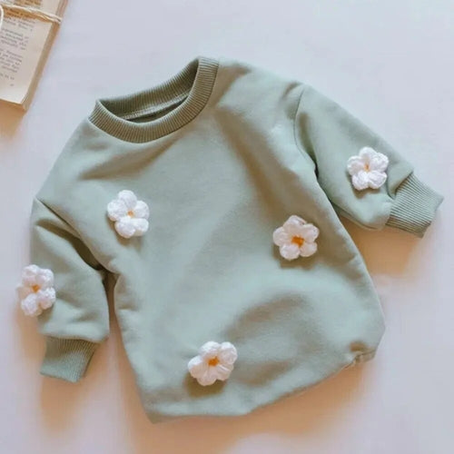 INS 2023 Spring Baby Clothes Cloud Sweatshirt Romper Baby Girl Boys