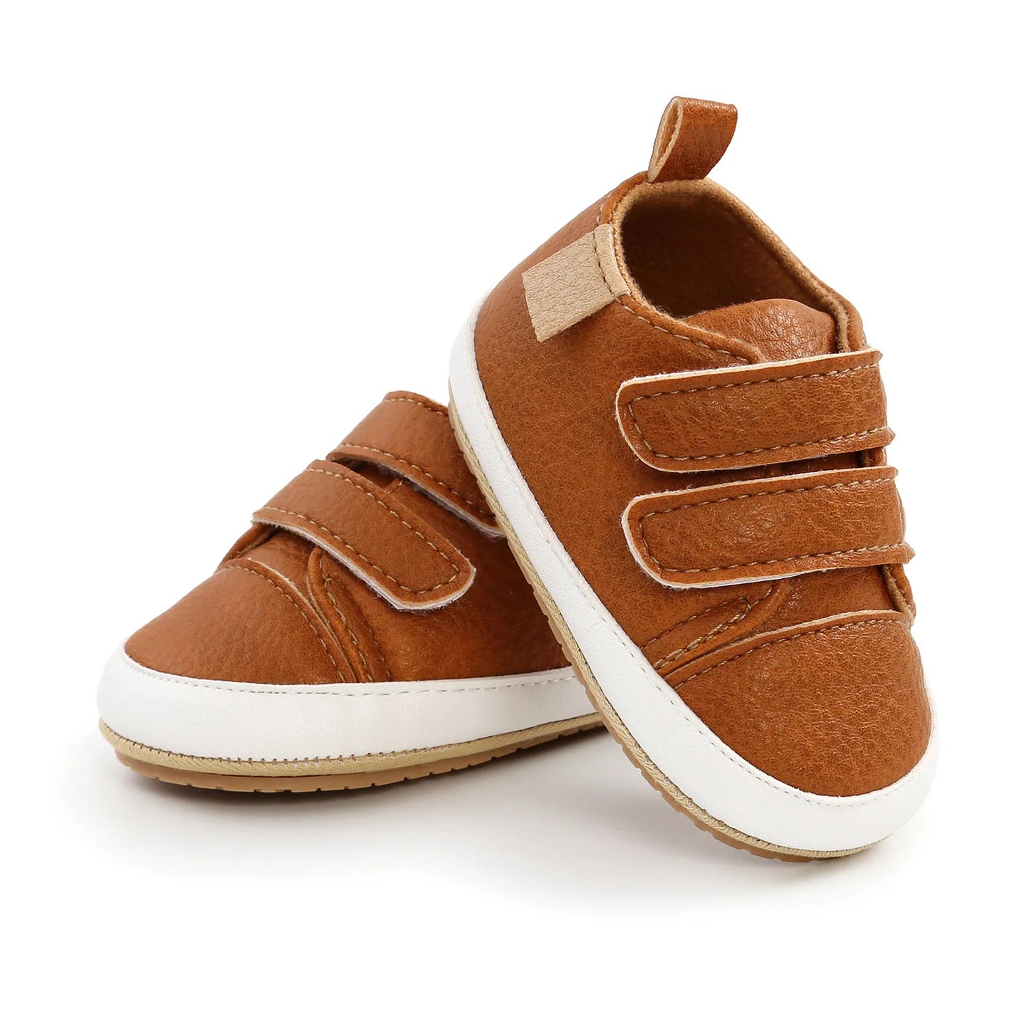Baby Shoes Boy Girl PU Leather Causal Non-slip Soft Sole Infant Kids