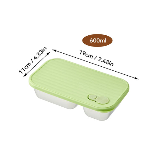 WORTHBUY Portable 304 Stainless Steel Lunch Box For Kids Students