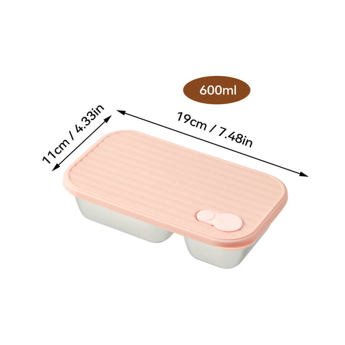 WORTHBUY Portable 304 Stainless Steel Lunch Box For Kids Students