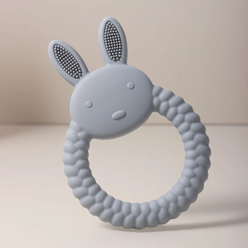 Cute Baby Rabbit Baby Toy Food Grade Safe Silicone Toothbrush bunny