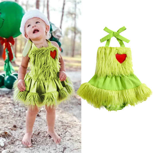 2023-08-02 Lioraitiin 0-24M Baby Girl Christmas Bodysuit Sleeveless