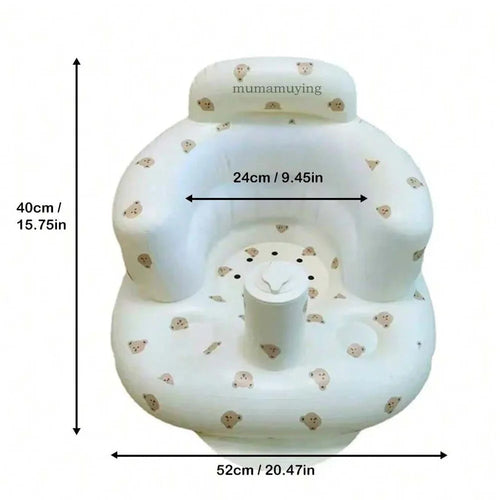 Infant Shining Baby Inflatable Sofa Children Puff Portable Bath Chairs