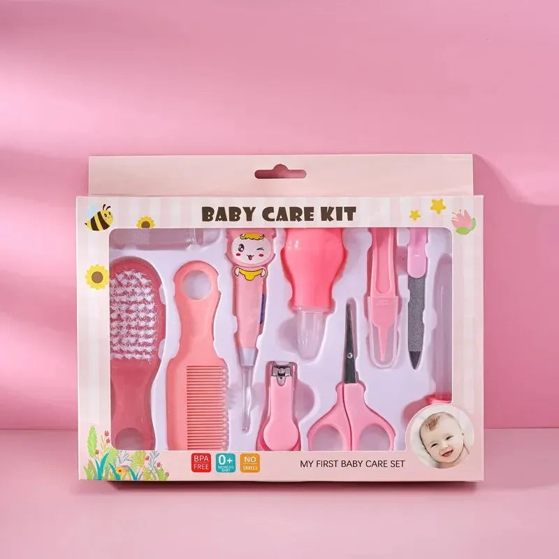 10PCS/Set Baby Health Care Kit Kids Nail Hair Health Care Thermometer