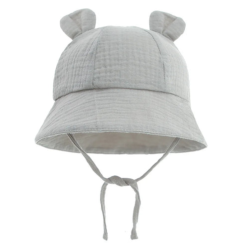 Muslin Cotton Baby Hat Summer Infant Cap Soft Baby Sun Hats Panama for
