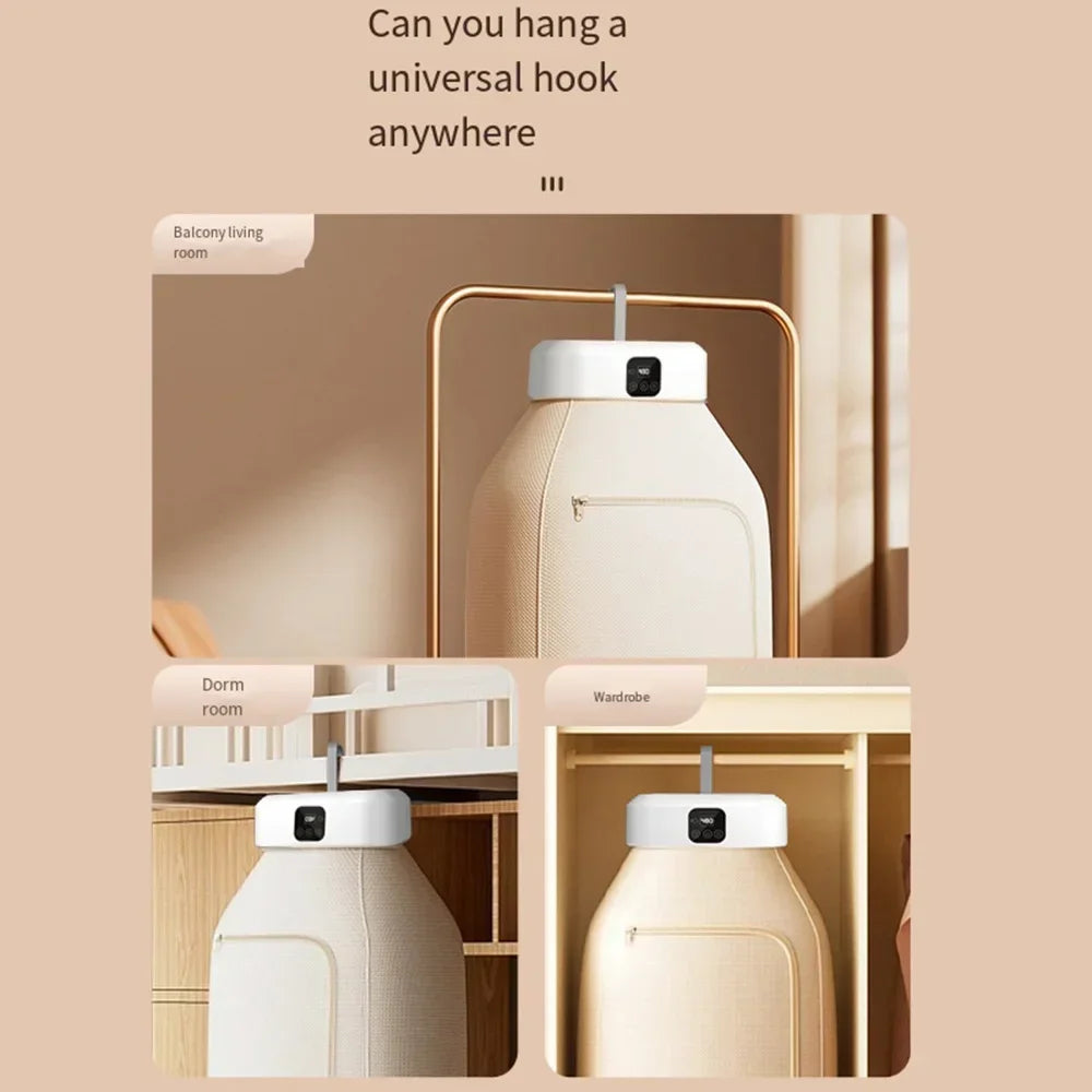 600W Portable Clothes Dryer, Easy to Use Mini Dryer with Dryer Bag for