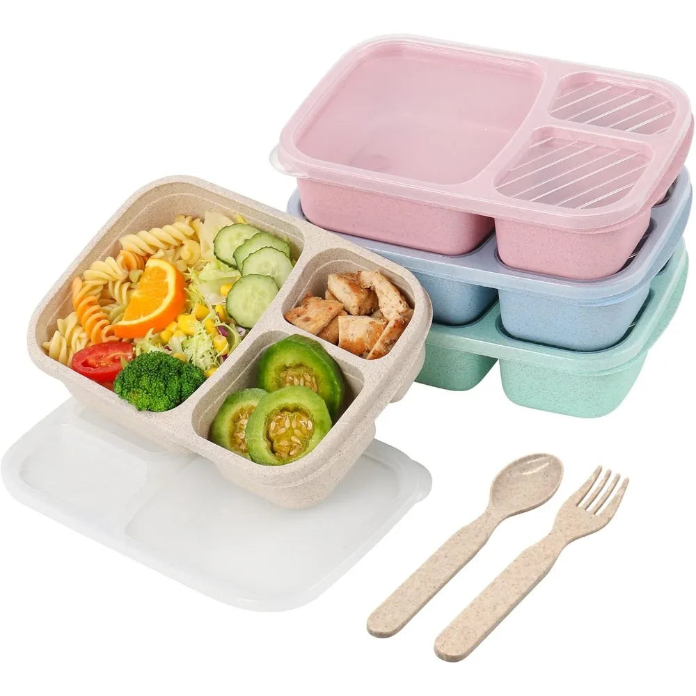 1 Bento Box Lunch Box for Kids and Adults Reusable Food Storage