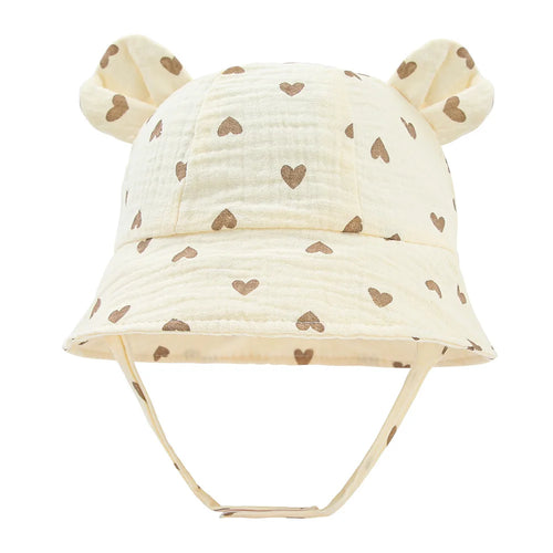Muslin Cotton Baby Hat Summer Infant Cap Soft Baby Sun Hats Panama for
