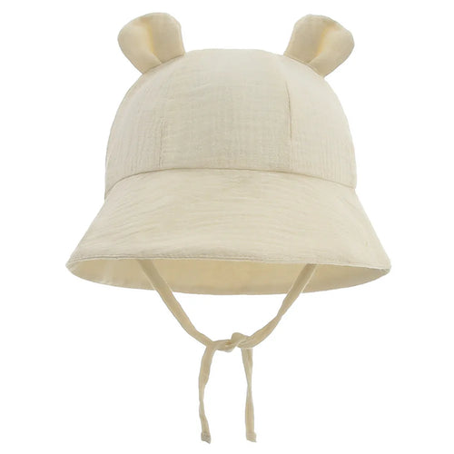 Muslin Cotton Baby Hat Summer Infant Cap Soft Baby Sun Hats Panama for