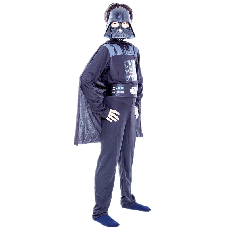 Boys Classic Movie Mask Costume Printed Cartoon Darth Vader Cape Armor