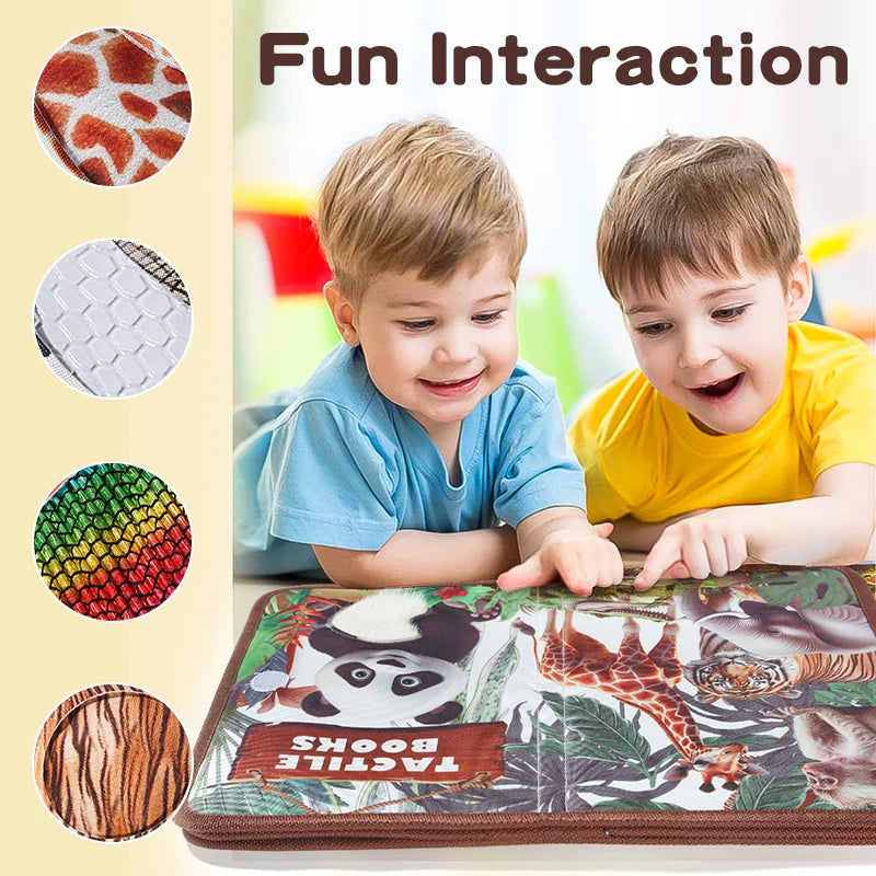 Montessori Baby Book Early Education Soft Cloth Book Interactive