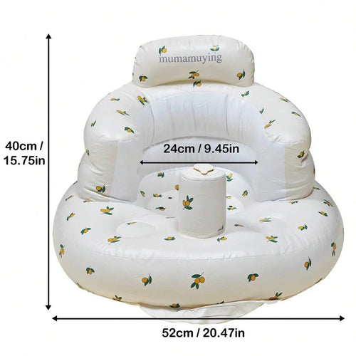 Infant Shining Baby Inflatable Sofa Children Puff Portable Bath Chairs