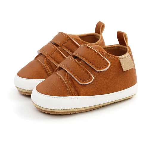Baby Shoes Boy Girl PU Leather Causal Non-slip Soft Sole Infant Kids