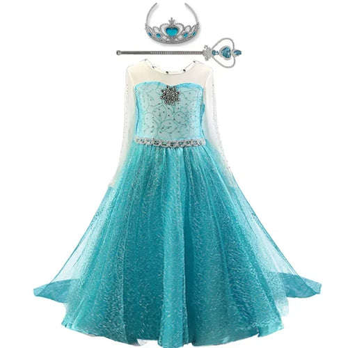Elsa Dress for Girls 3-10 Yrs Birthday Role Elsa Princess Dress For