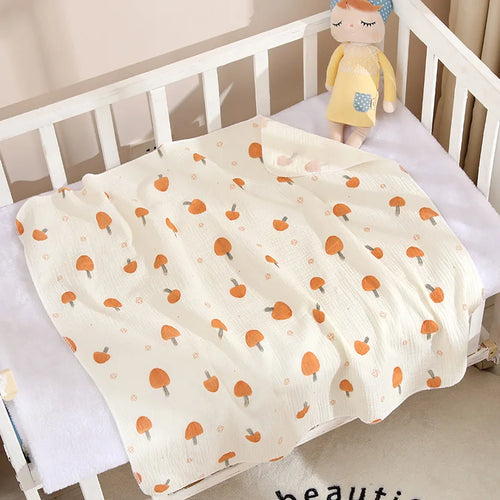 Double Layer Muslin Baby Blanket Newborn Receive Blanket Cotton
