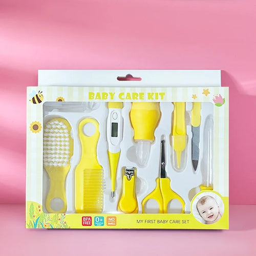 10PCS/Set Baby Health Care Kit Kids Nail Hair Health Care Thermometer