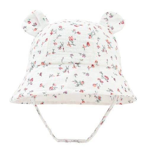 Muslin Cotton Baby Hat Summer Infant Cap Soft Baby Sun Hats Panama for