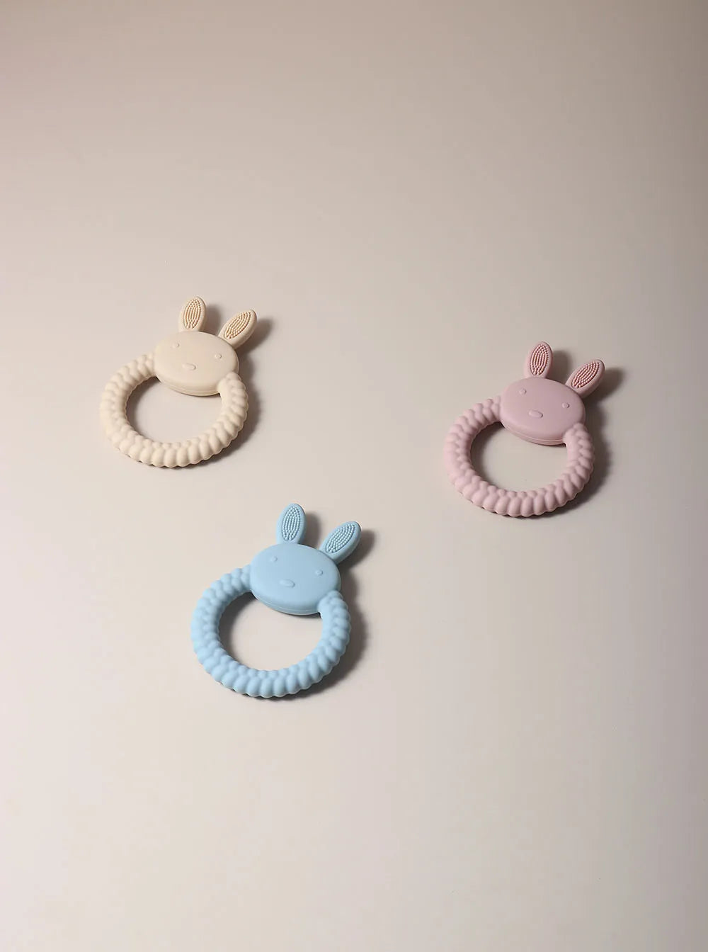 Cute Baby Rabbit Baby Toy Food Grade Safe Silicone Toothbrush bunny
