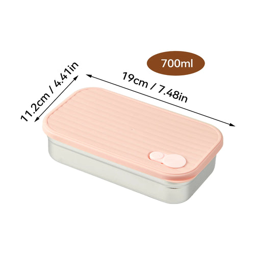 WORTHBUY Portable 304 Stainless Steel Lunch Box For Kids Students