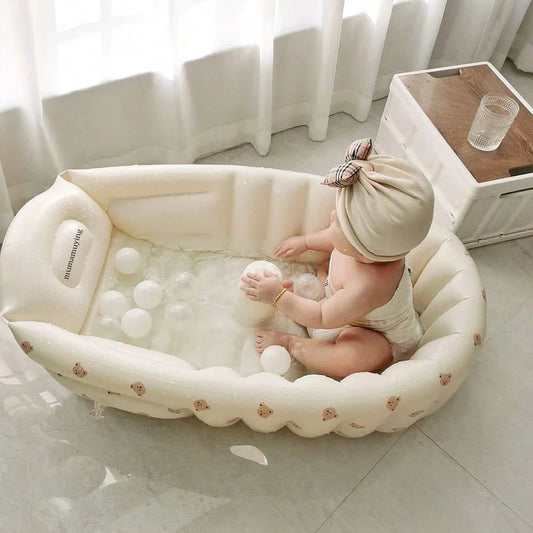 1PCS Inflatable Baby Bathtub / Baby Inflatable Chair, Toddler Bathing
