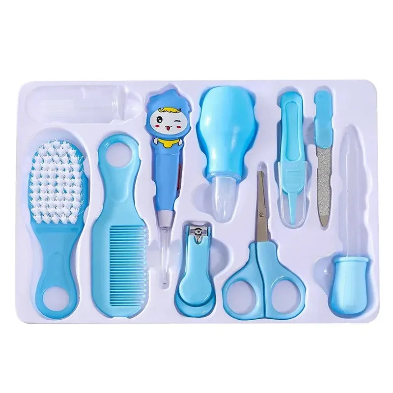 10PCS/Set Baby Health Care Kit Kids Nail Hair Health Care Thermometer